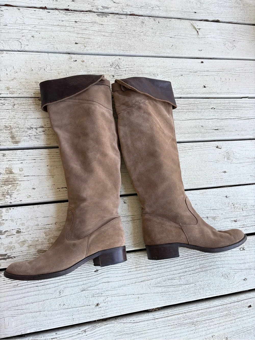 Lavorazione Artigiana Venise Collection Knee-High Suede Riding Boots - Size 39